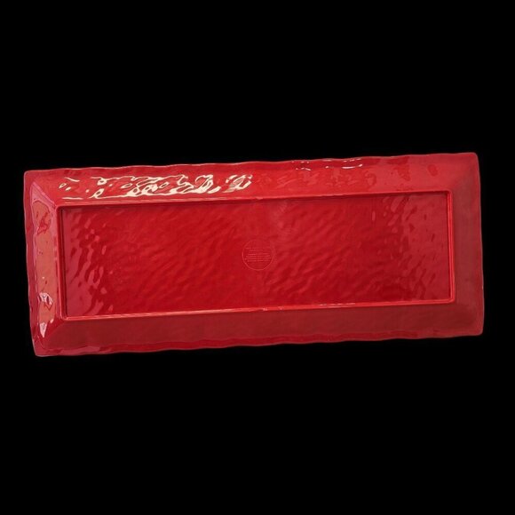 The Farmhous Melamine Rectangle Serving Platter by Rachel Ashwell 19 X 7.75 in - Picture 2 of 7